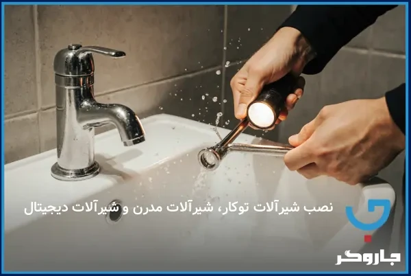  نصب شیرآلات توکار، شیرآلات مدرن و شیرآلات دیجیتال