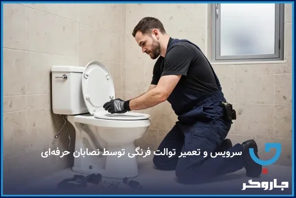 سرویس و تعمیر توالت فرنگی توسط نصابان حرفه‌ای