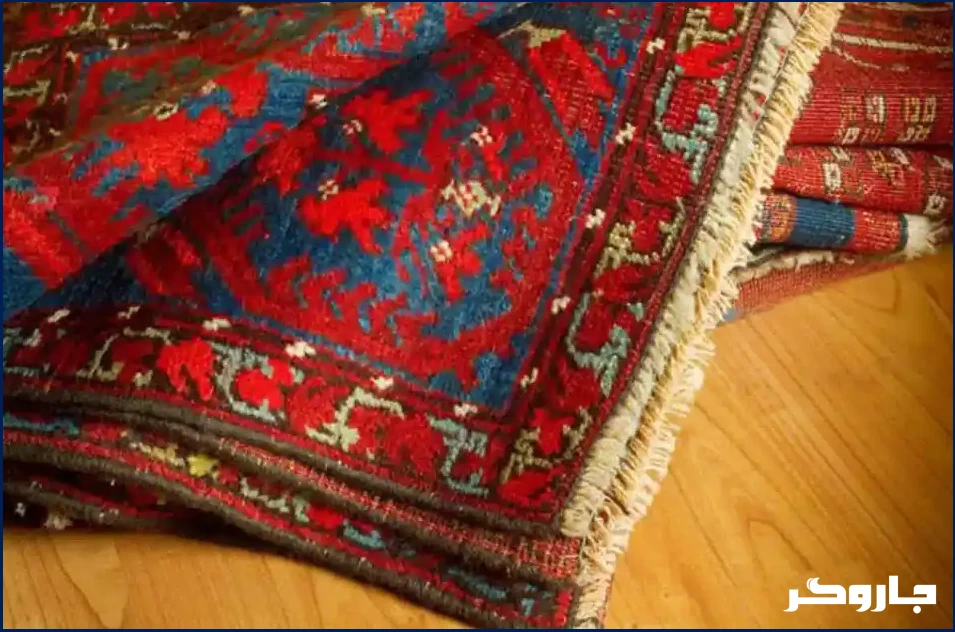 علت زرد آب شدن فرش